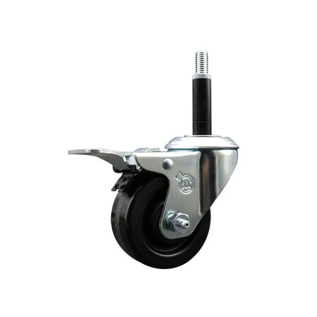 Service Caster 3'' SS Phenolic Swivel 3/4'' Expanding Stem Caster Total Lock Brake SCC-SSEXTTL20S314-PHS-34